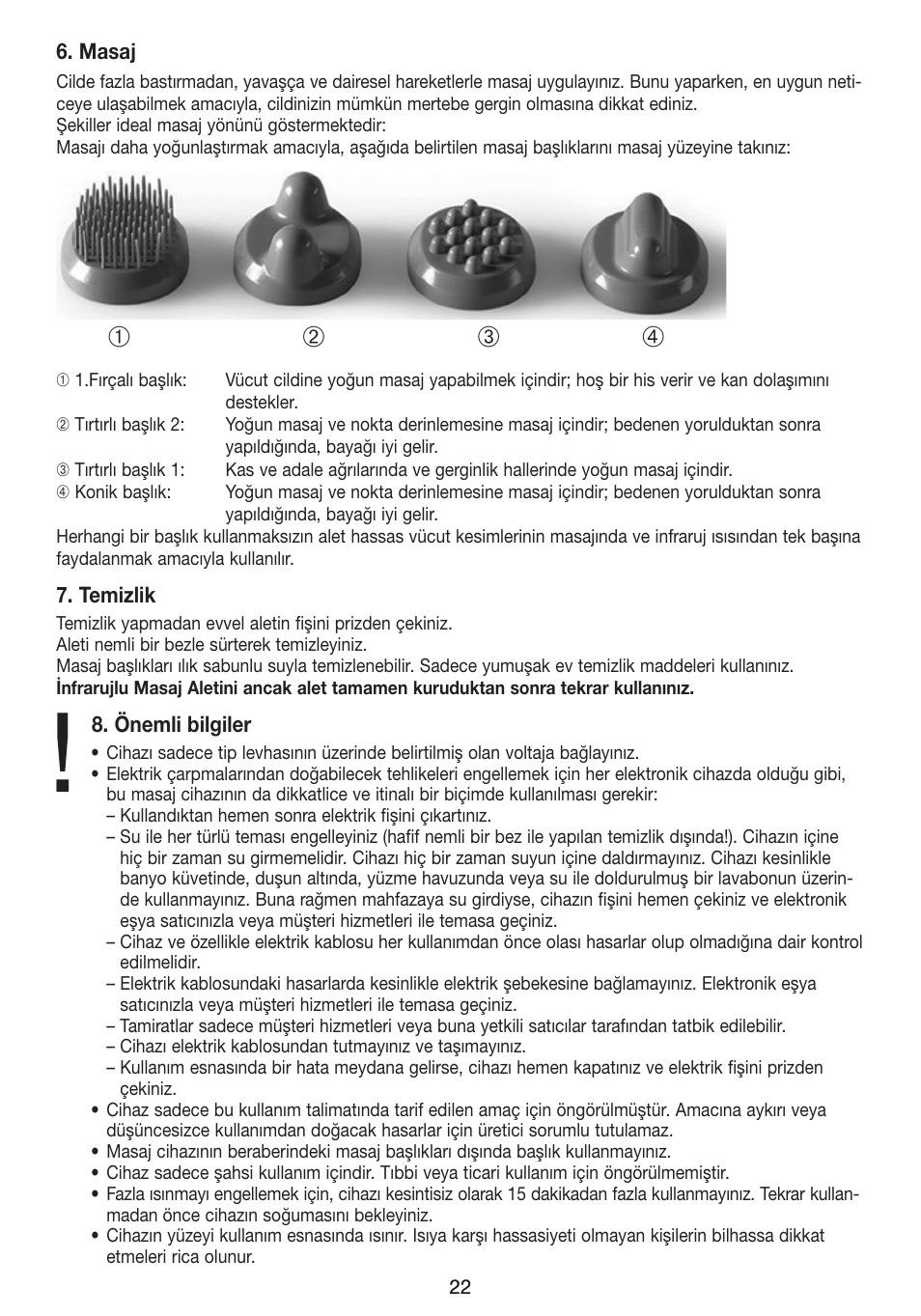 Beurer MG 40 (Typ BF 50) User Manual | Page 22 / 44