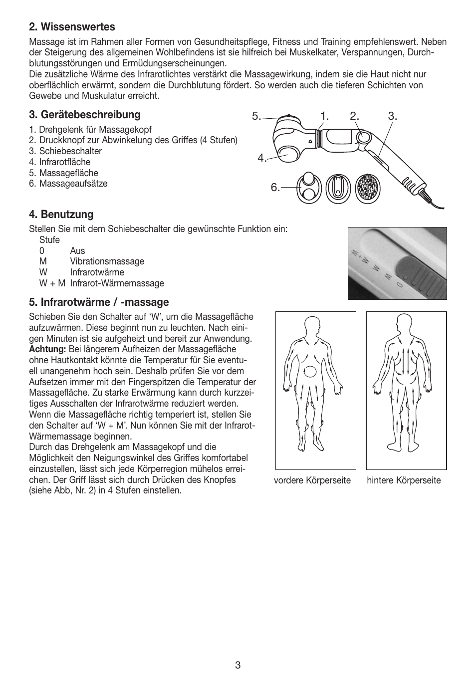 Beurer MG 40 (Typ BF 50) User Manual | Page 3 / 44