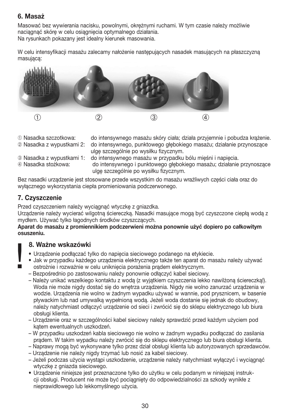 Beurer MG 40 (Typ BF 50) User Manual | Page 30 / 44