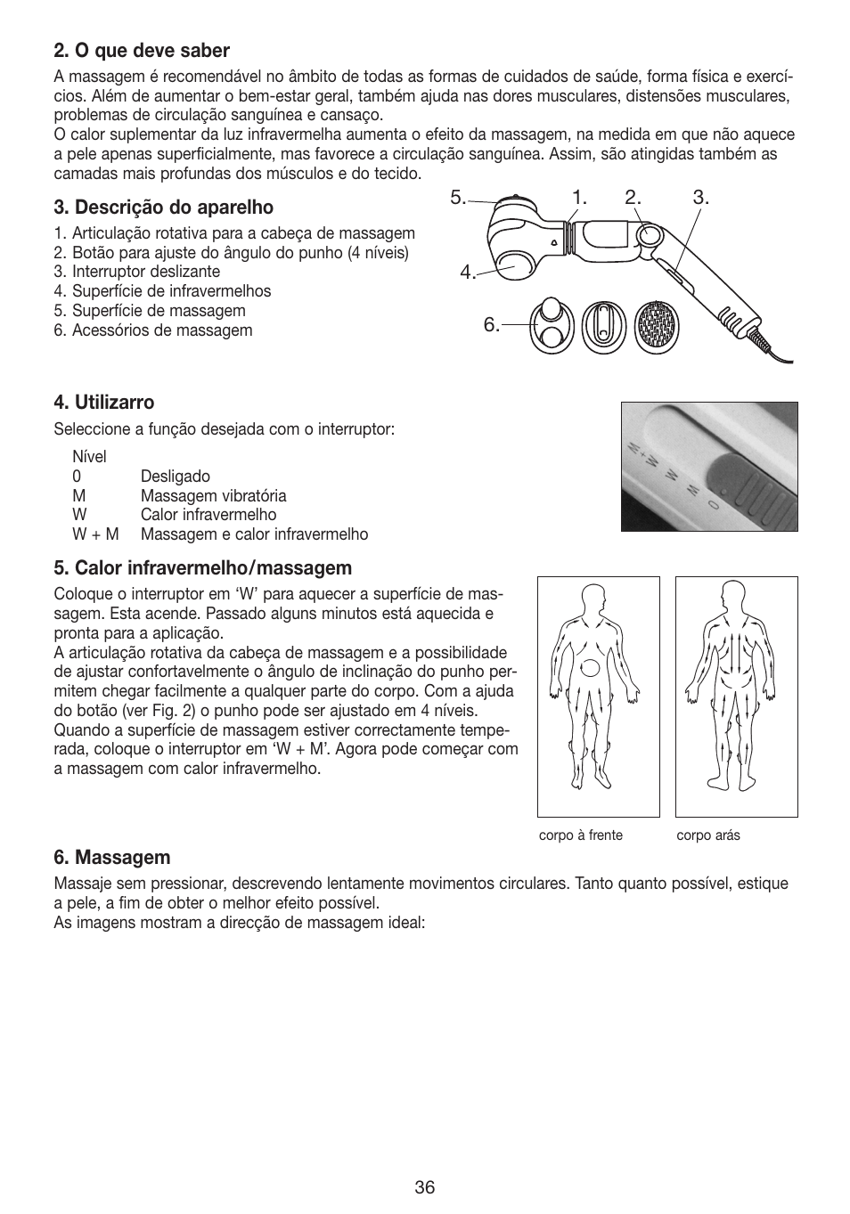 Beurer MG 40 (Typ BF 50) User Manual | Page 36 / 44