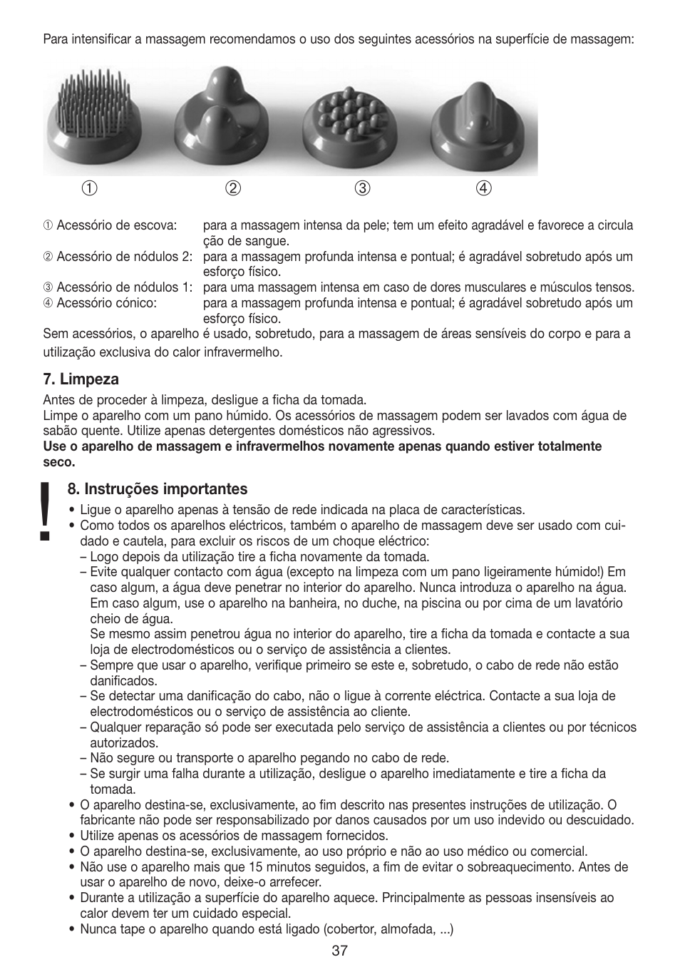 Beurer MG 40 (Typ BF 50) User Manual | Page 37 / 44