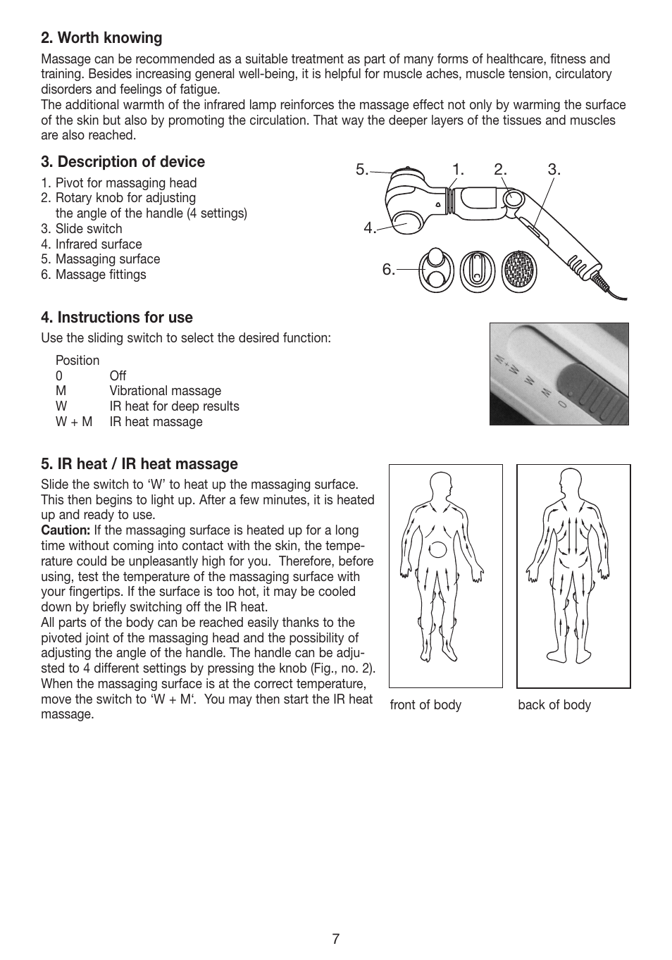 Beurer MG 40 (Typ BF 50) User Manual | Page 7 / 44