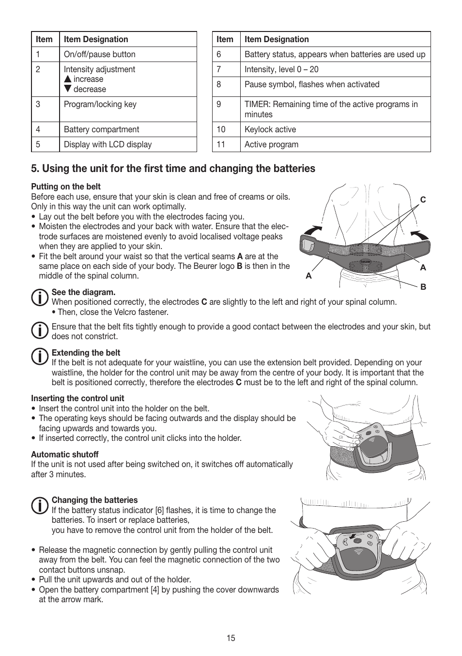 Beurer EM 38 User Manual | Page 15 / 74