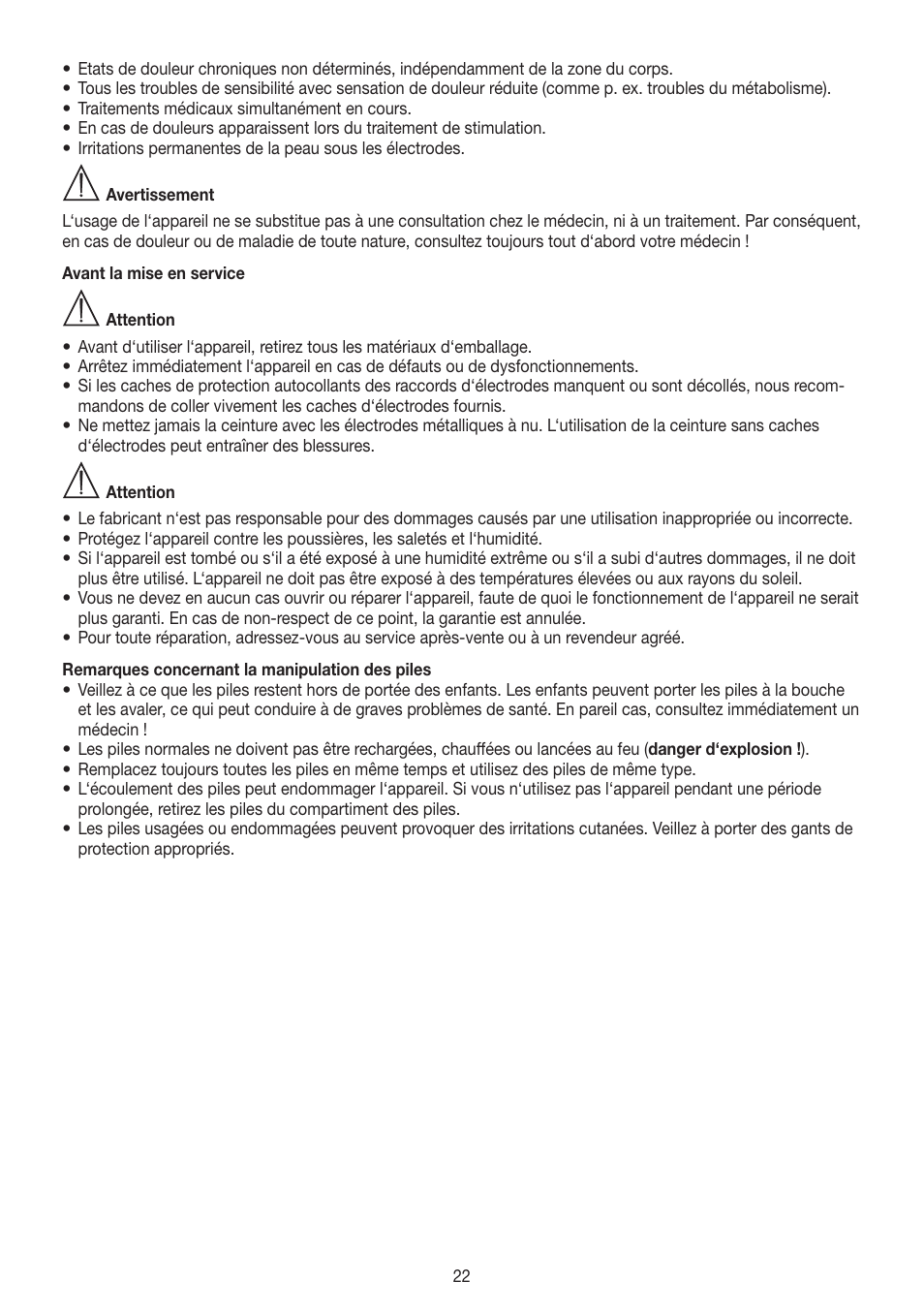 Beurer EM 38 User Manual | Page 22 / 74