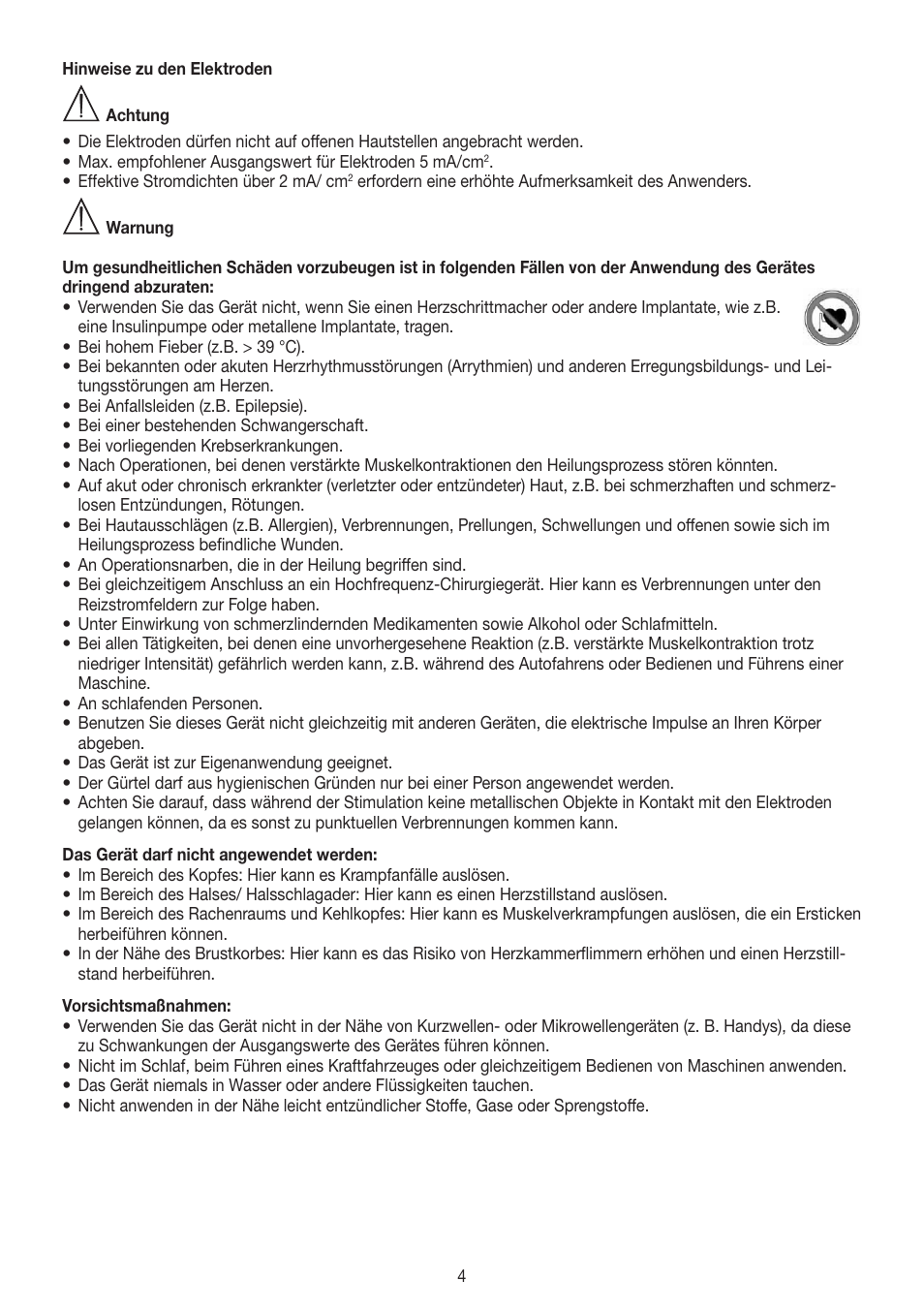 Beurer EM 38 User Manual | Page 4 / 74