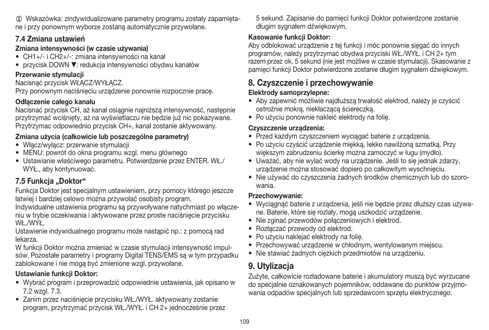 Beurer EM 41 User Manual | Page 109 / 112
