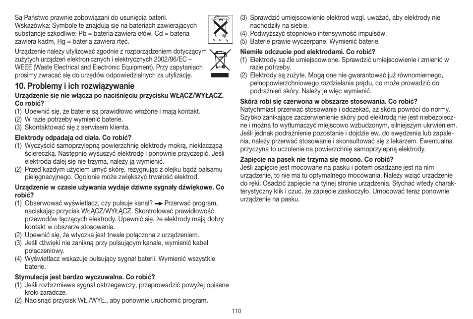 Beurer EM 41 User Manual | Page 110 / 112