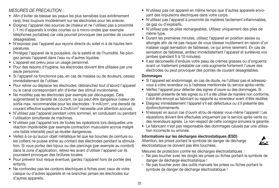 Beurer EM 41 User Manual | Page 33 / 112