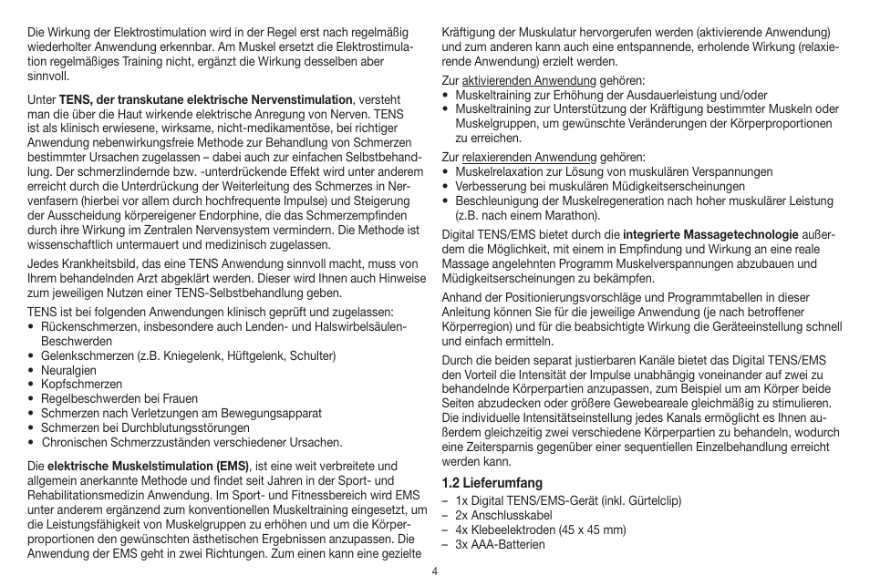 Beurer EM 41 User Manual | Page 4 / 112