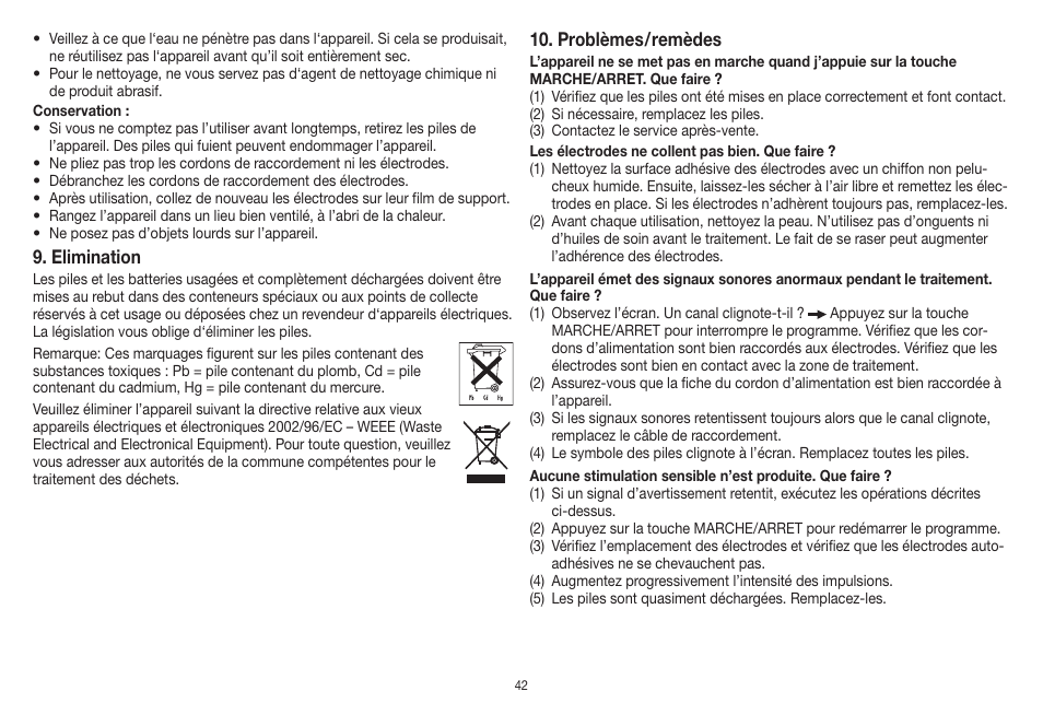 Beurer EM 41 User Manual | Page 42 / 112