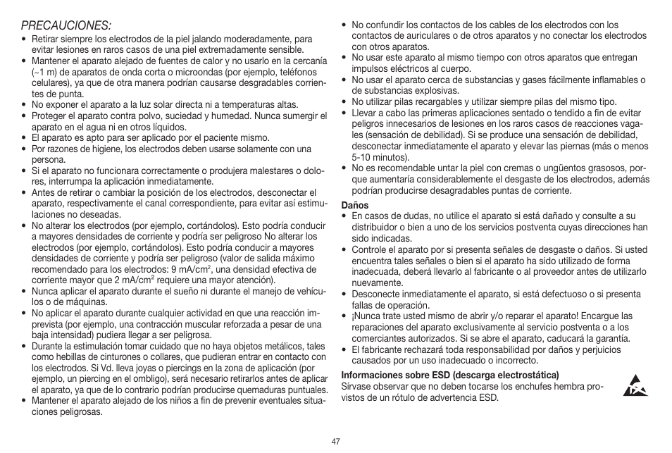 Beurer EM 41 User Manual | Page 47 / 112