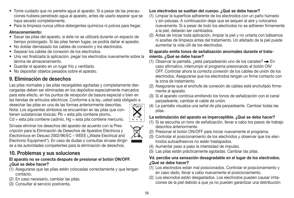 Beurer EM 41 User Manual | Page 56 / 112