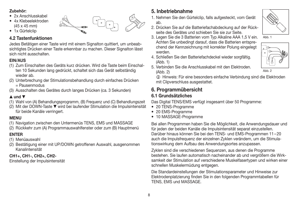 Beurer EM 41 User Manual | Page 8 / 112