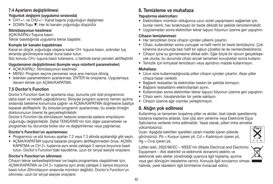 Beurer EM 41 User Manual | Page 82 / 112
