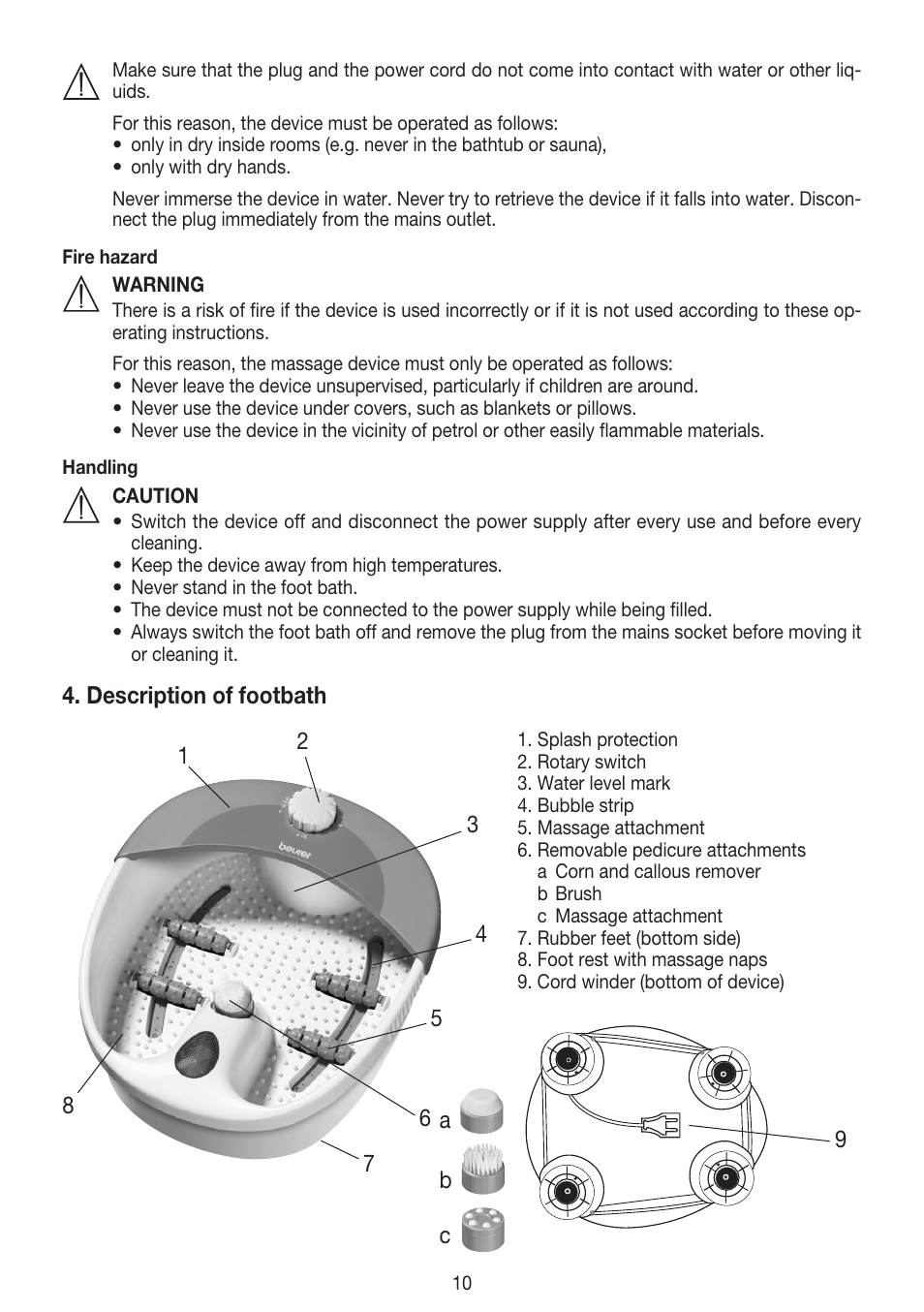 Beurer FB 20 User Manual | Page 10 / 44