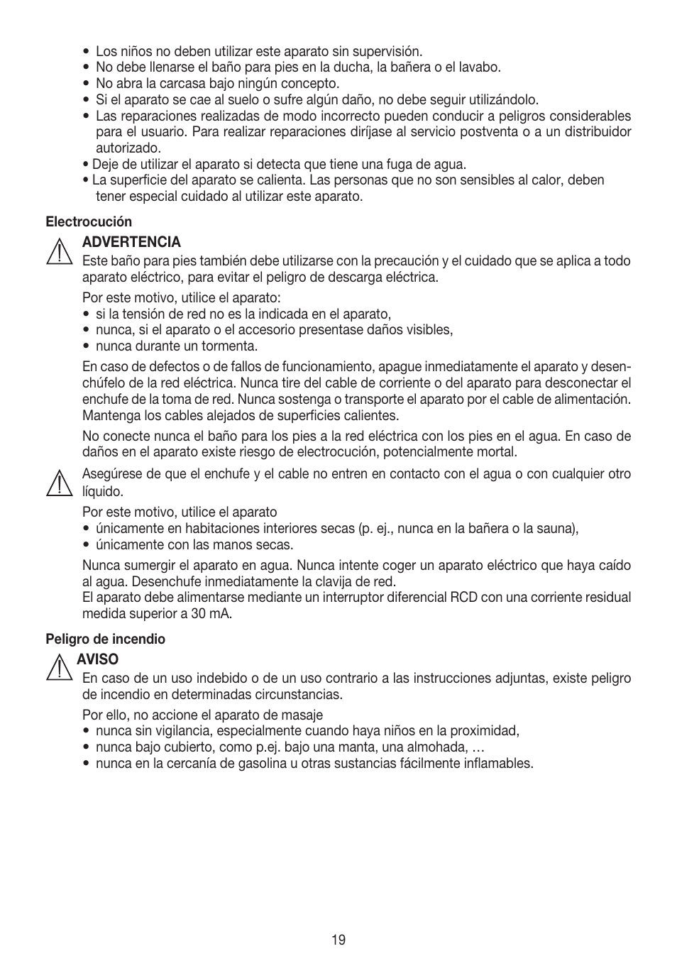 Beurer FB 20 User Manual | Page 19 / 44
