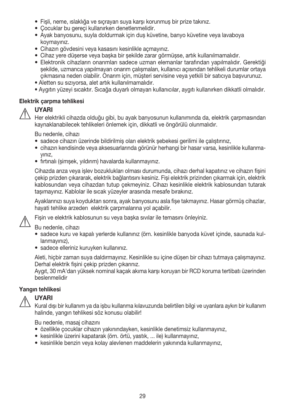 Beurer FB 20 User Manual | Page 29 / 44