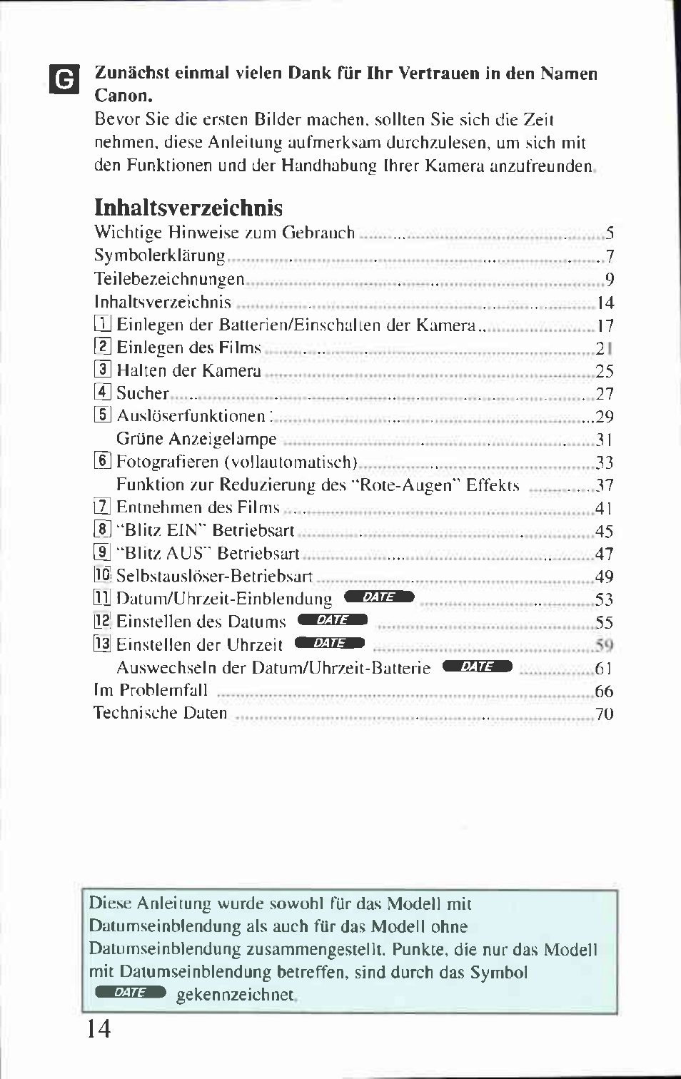 Canon BF-80 User Manual | Page 14 / 72