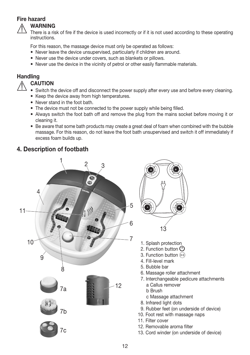 Beurer FB 35 User Manual | Page 12 / 56