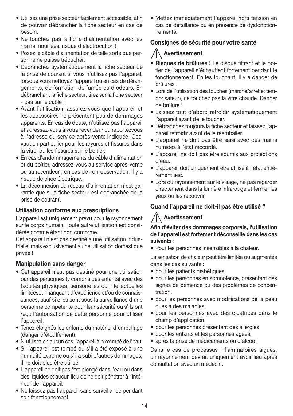 Beurer IL 50 User Manual | Page 14 / 48