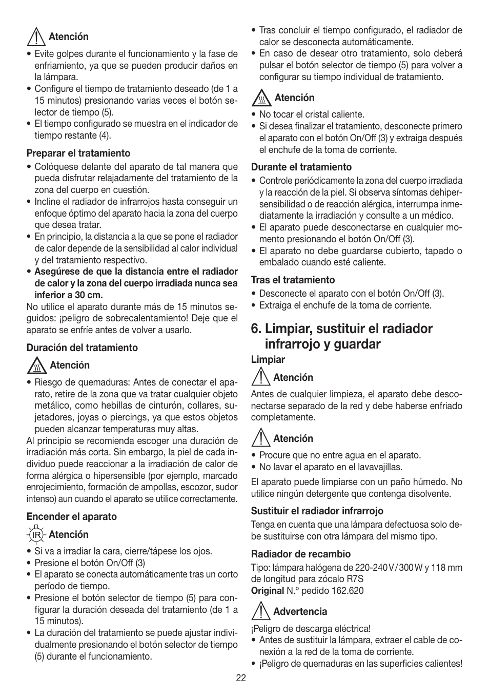 Beurer IL 50 User Manual | Page 22 / 48