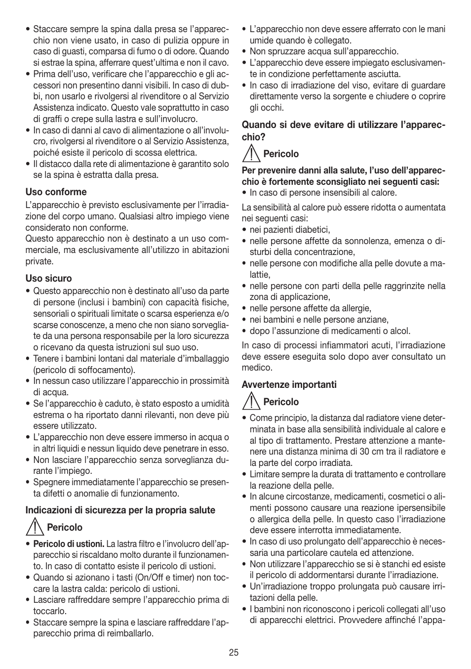 Beurer IL 50 User Manual | Page 25 / 48