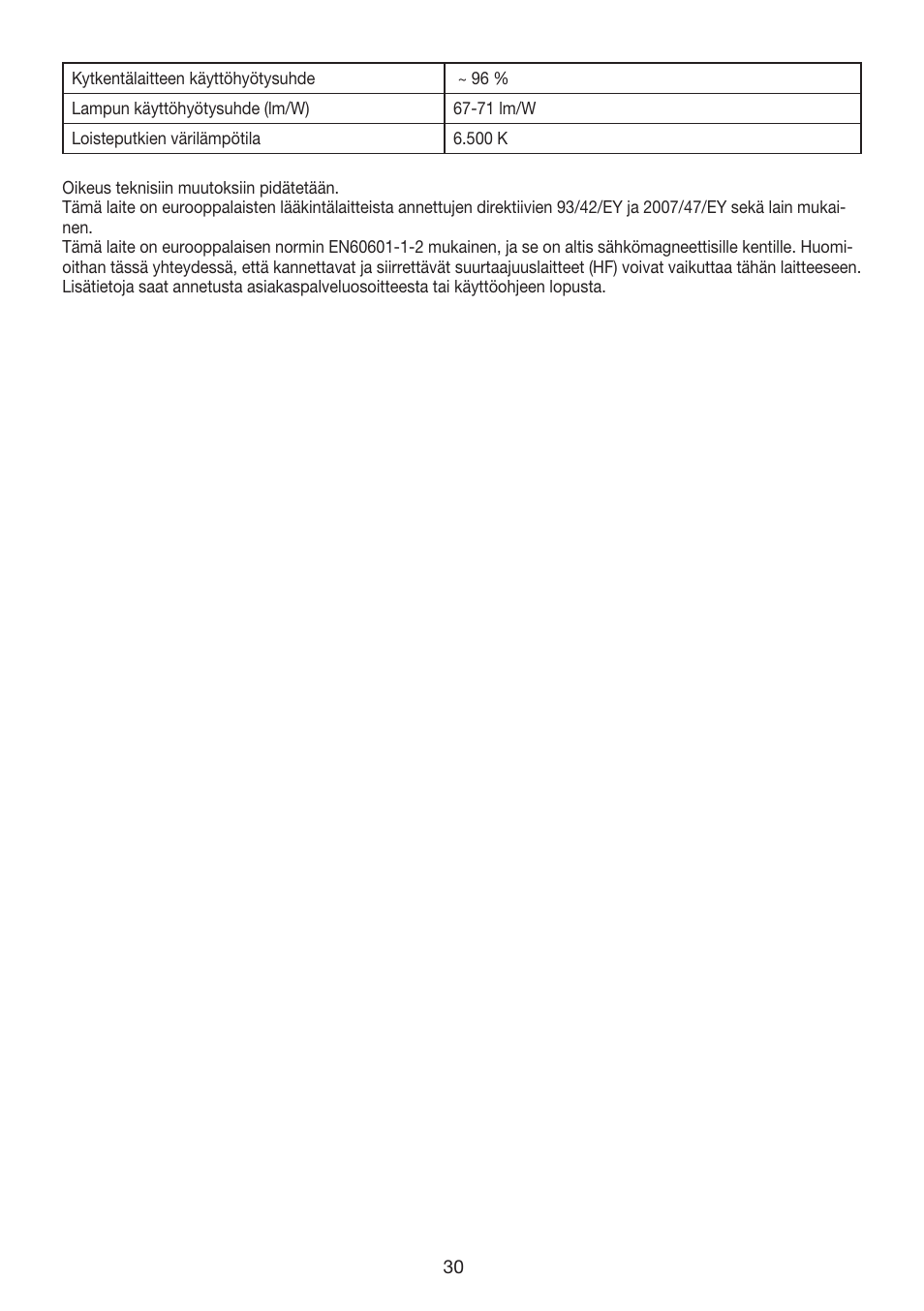 Beurer TL 40 User Manual | Page 30 / 64