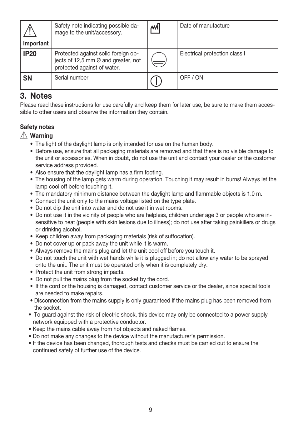 Beurer TL 80 User Manual | Page 9 / 52