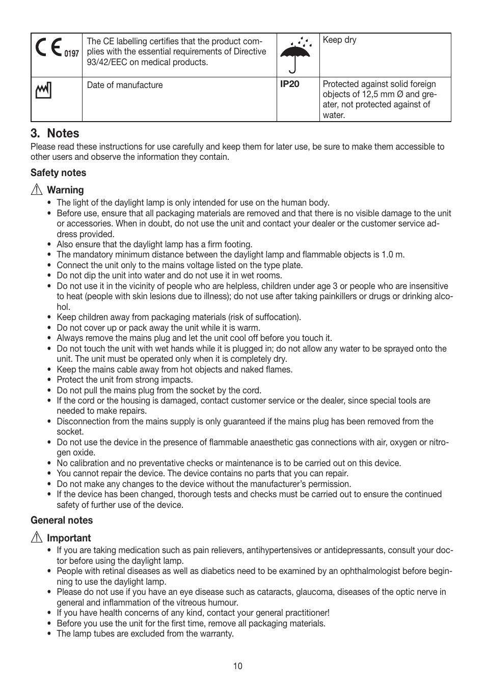 Beurer TL 90 User Manual | Page 10 / 68