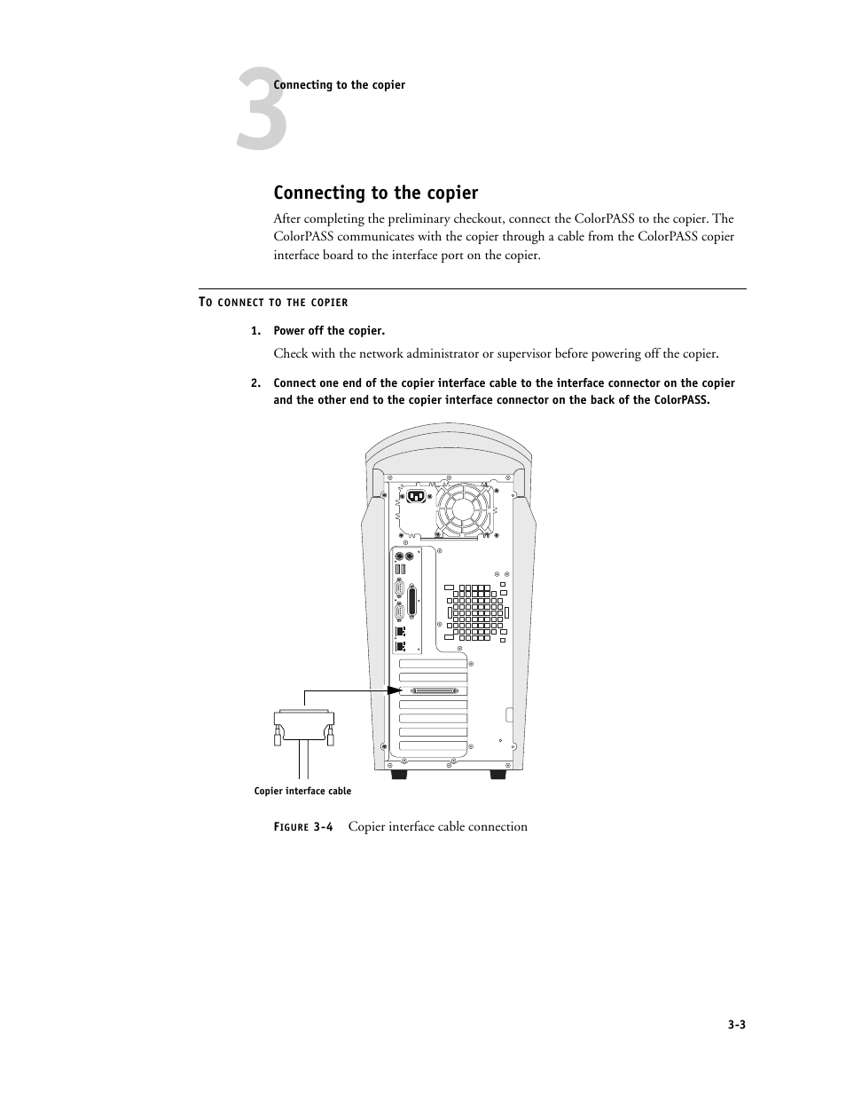 Connecting to the copier | Canon COLORPASS-Z6000 PS-NX6000 User Manual | Page 31 / 144