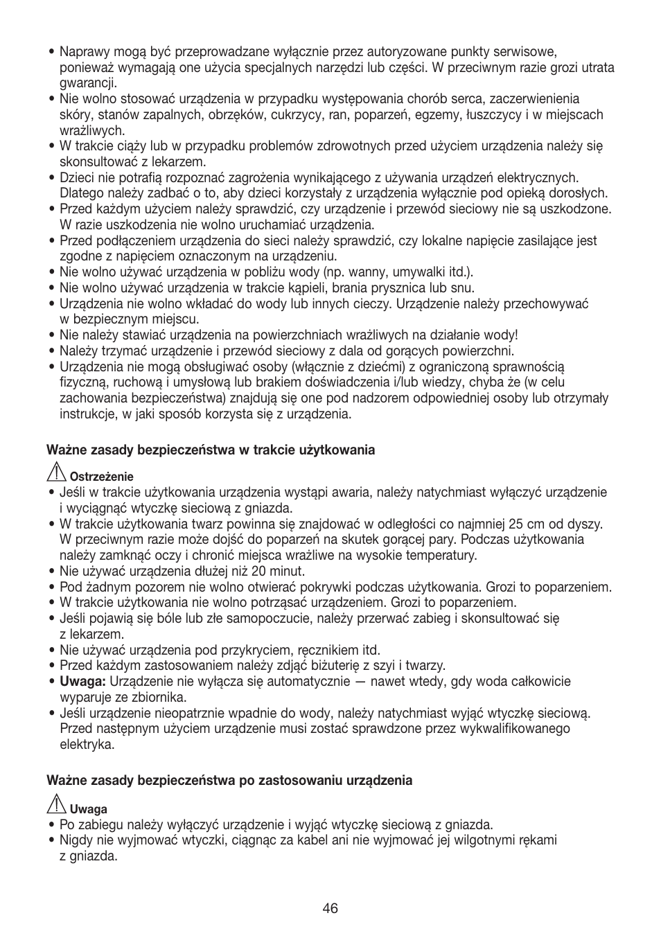 Beurer FCE 70 User Manual | Page 46 / 68