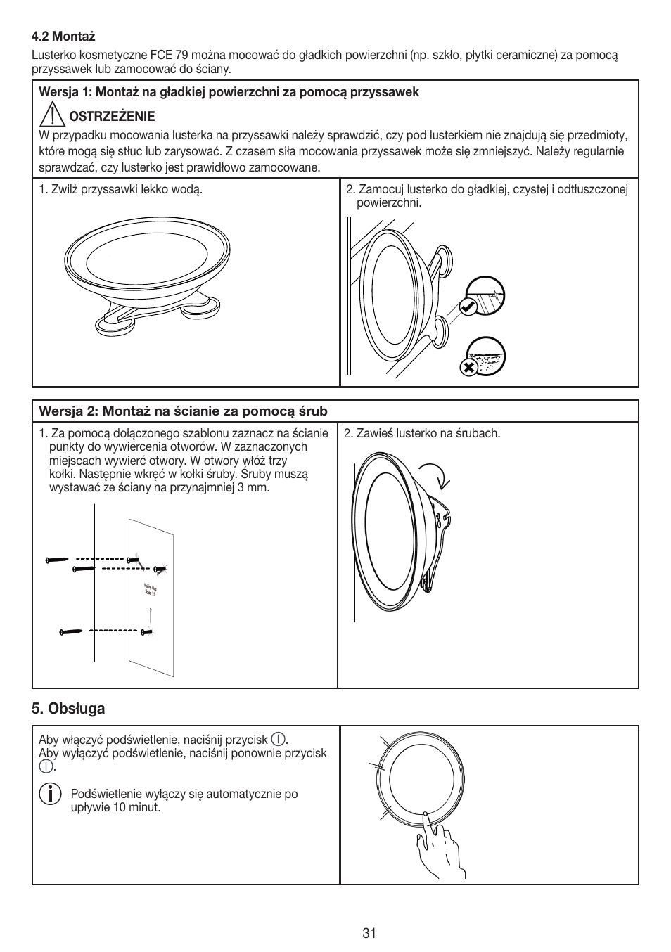 Obsługa | Beurer FCE 79 User Manual | Page 31 / 44