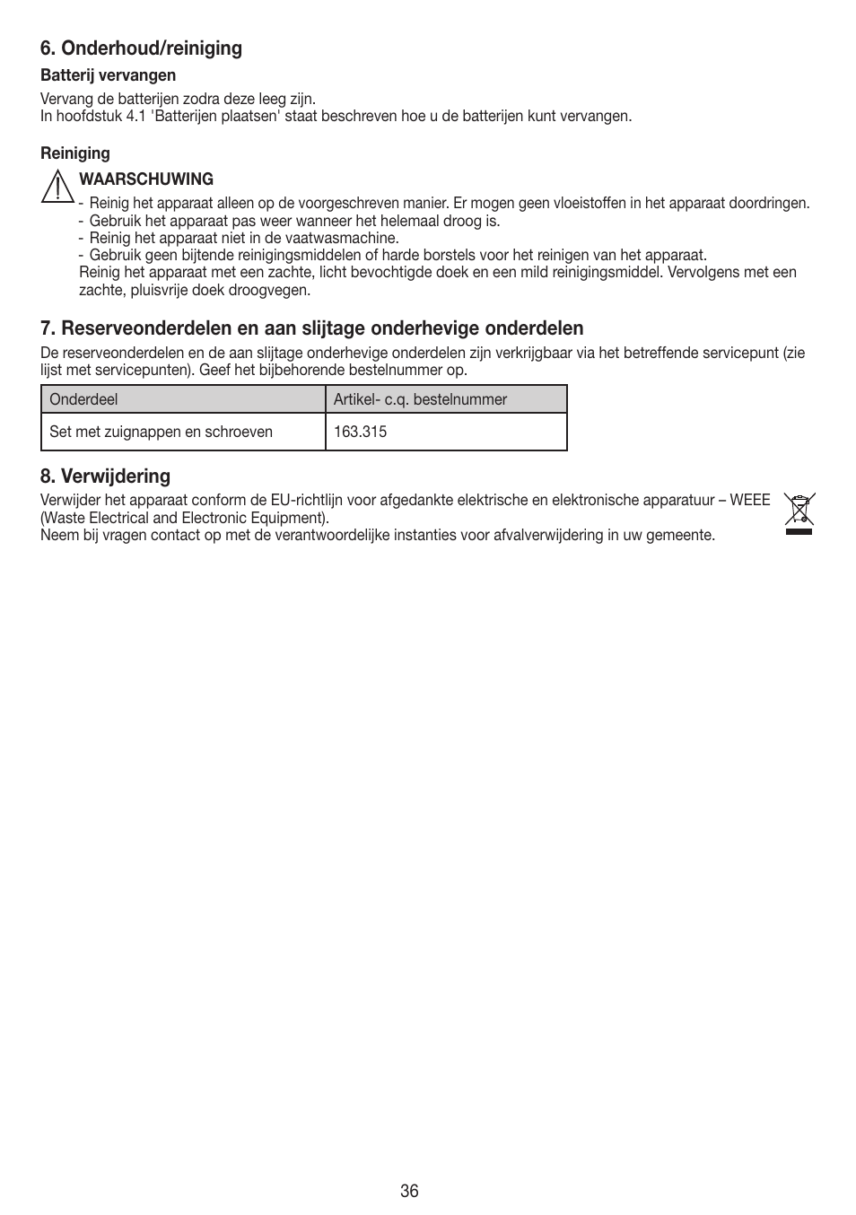 Beurer FCE 79 User Manual | Page 36 / 44