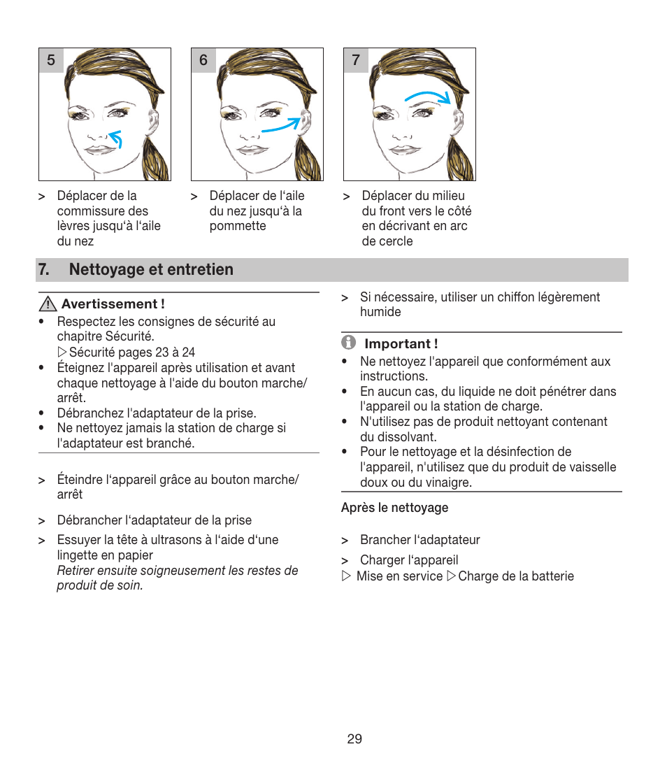 Nettoyage et entretien | Beurer FCE 80 User Manual | Page 29 / 82