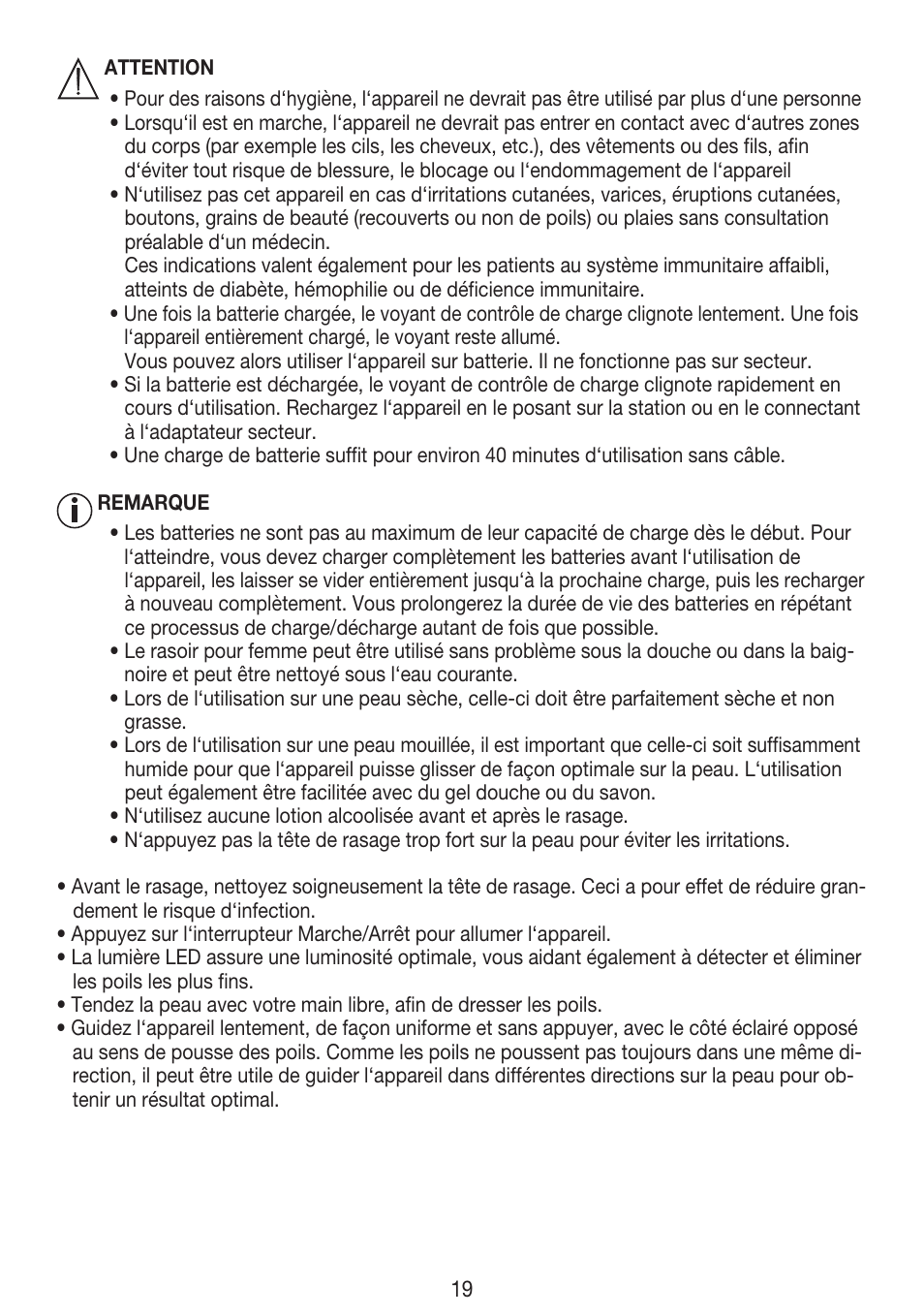 Beurer HLE 30 User Manual | Page 19 / 72
