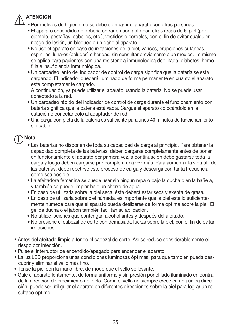 Beurer HLE 30 User Manual | Page 25 / 72
