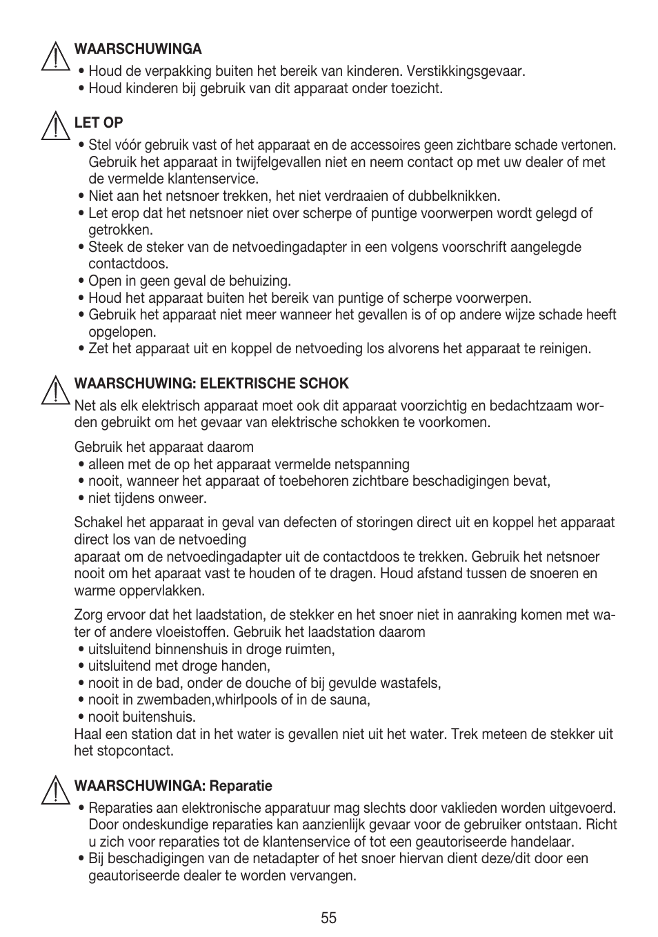 Beurer HLE 30 User Manual | Page 55 / 72