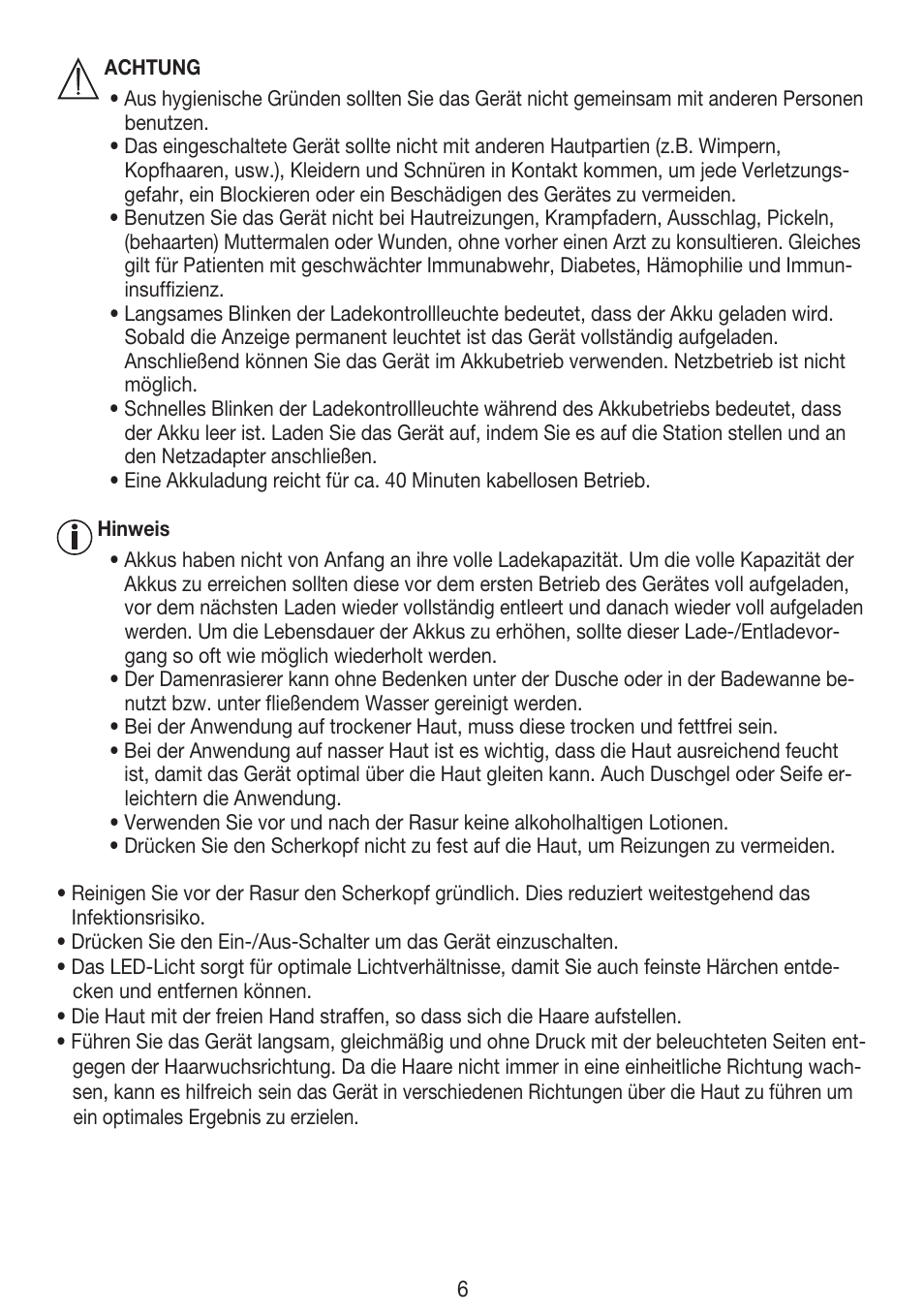 Beurer HLE 30 User Manual | Page 6 / 72