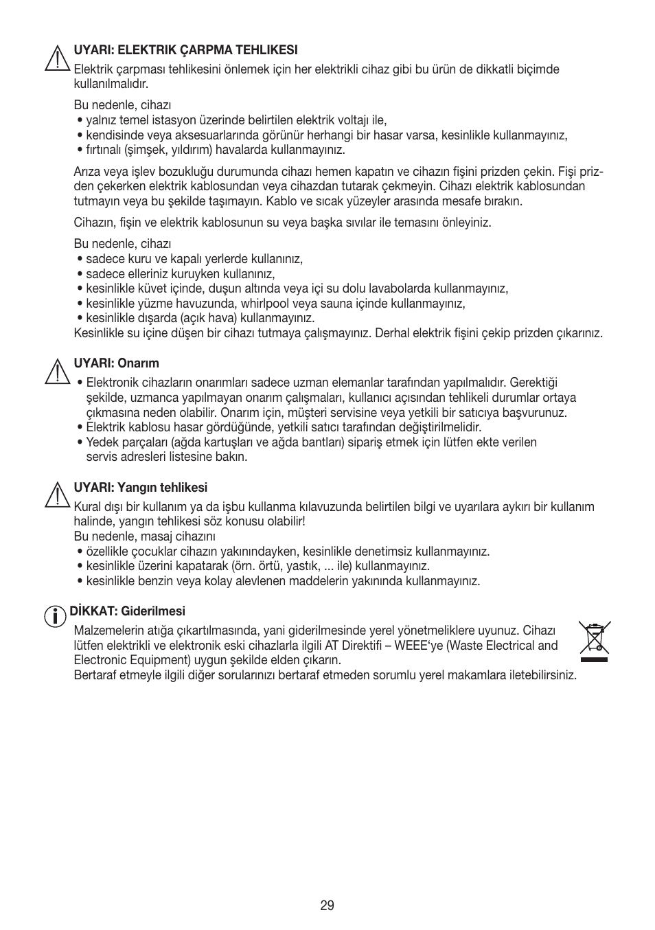 Beurer HLE 40 User Manual | Page 29 / 60