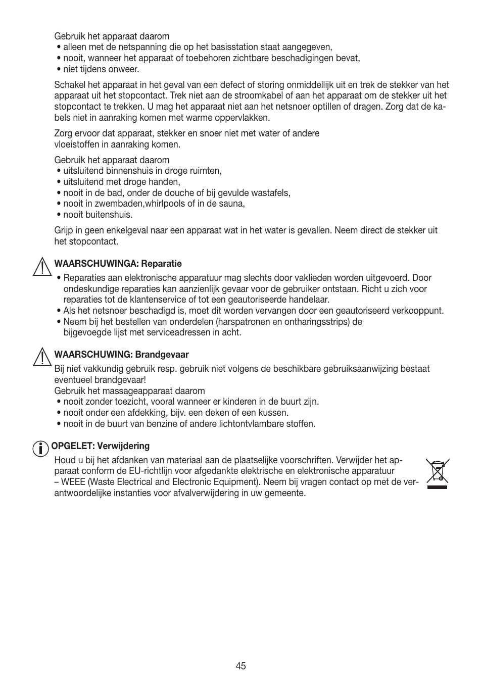 Beurer HLE 40 User Manual | Page 45 / 60