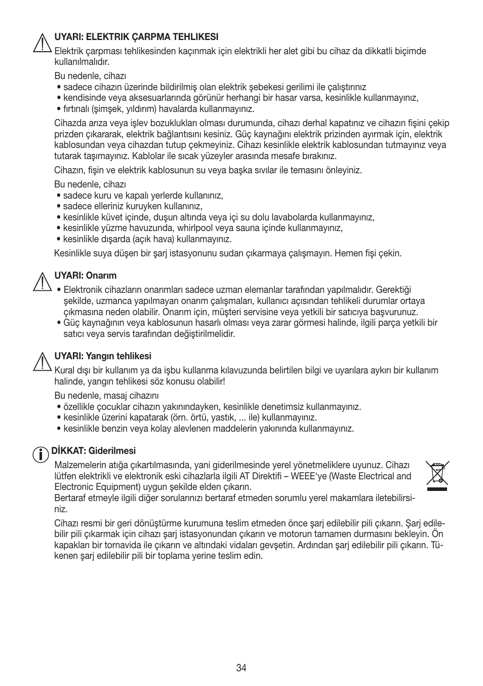 Beurer HLE 60 User Manual | Page 34 / 68