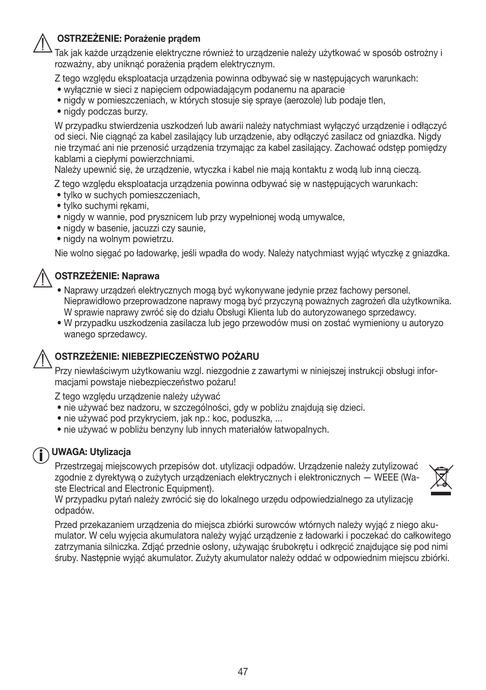 Beurer HLE 60 User Manual | Page 47 / 68