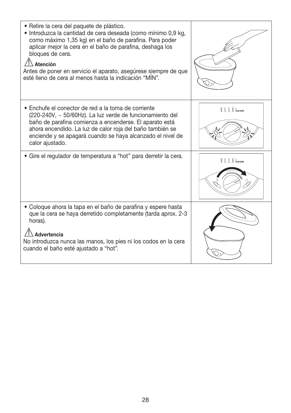 Beurer MPE 70 User Manual | Page 28 / 84
