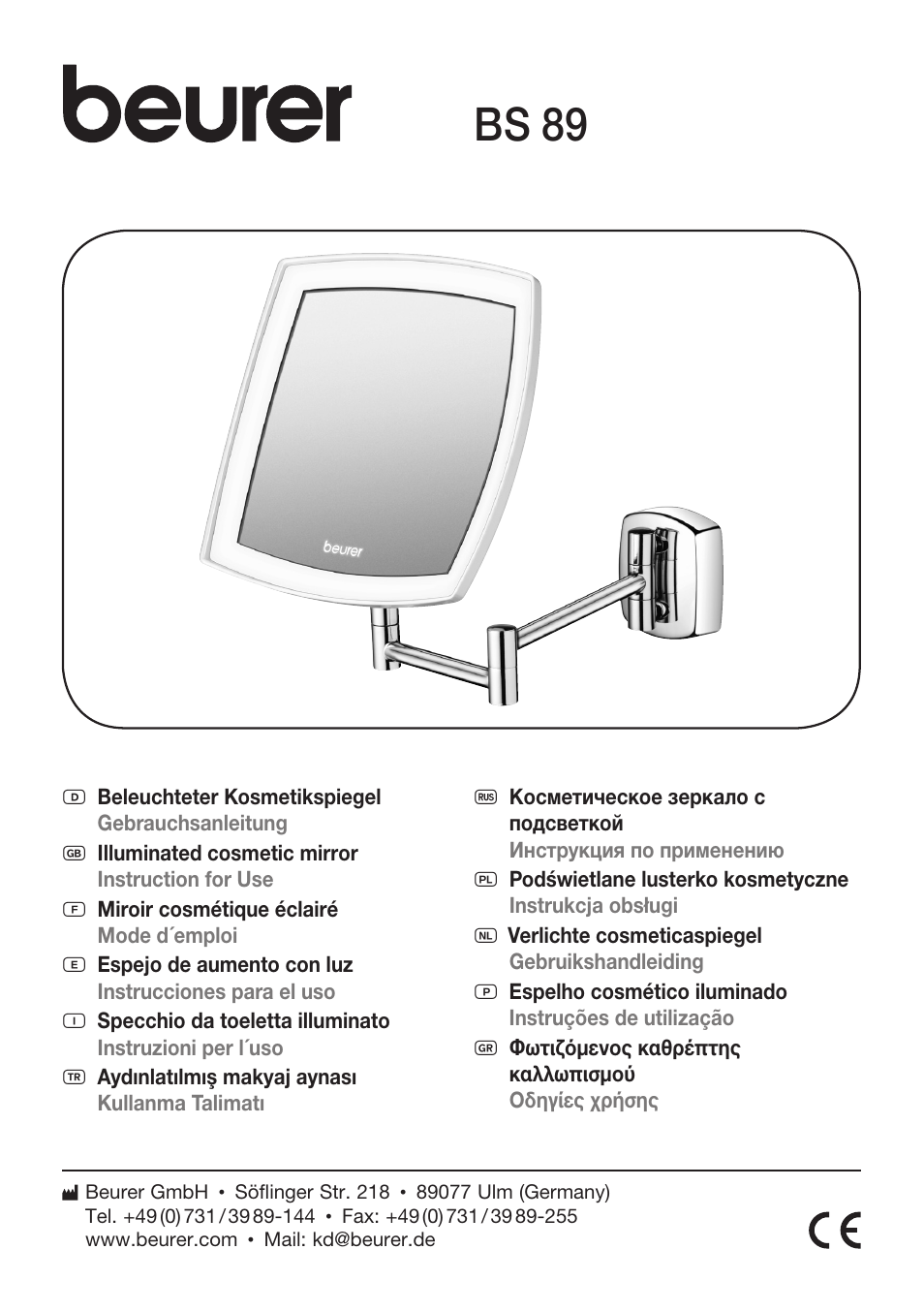 Beurer BS 89 User Manual | 36 pages