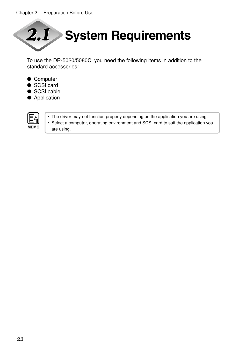 System requirements | Canon DR-5020 User Manual | Page 23 / 95