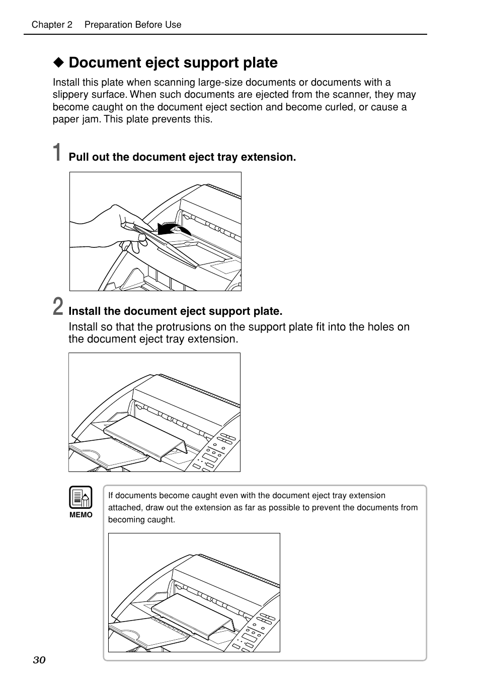 Document eject support plate | Canon DR-5020 User Manual | Page 31 / 95