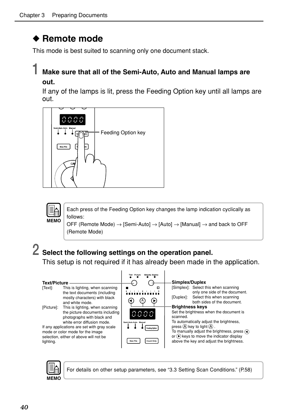 Remote mode | Canon DR-5020 User Manual | Page 41 / 95