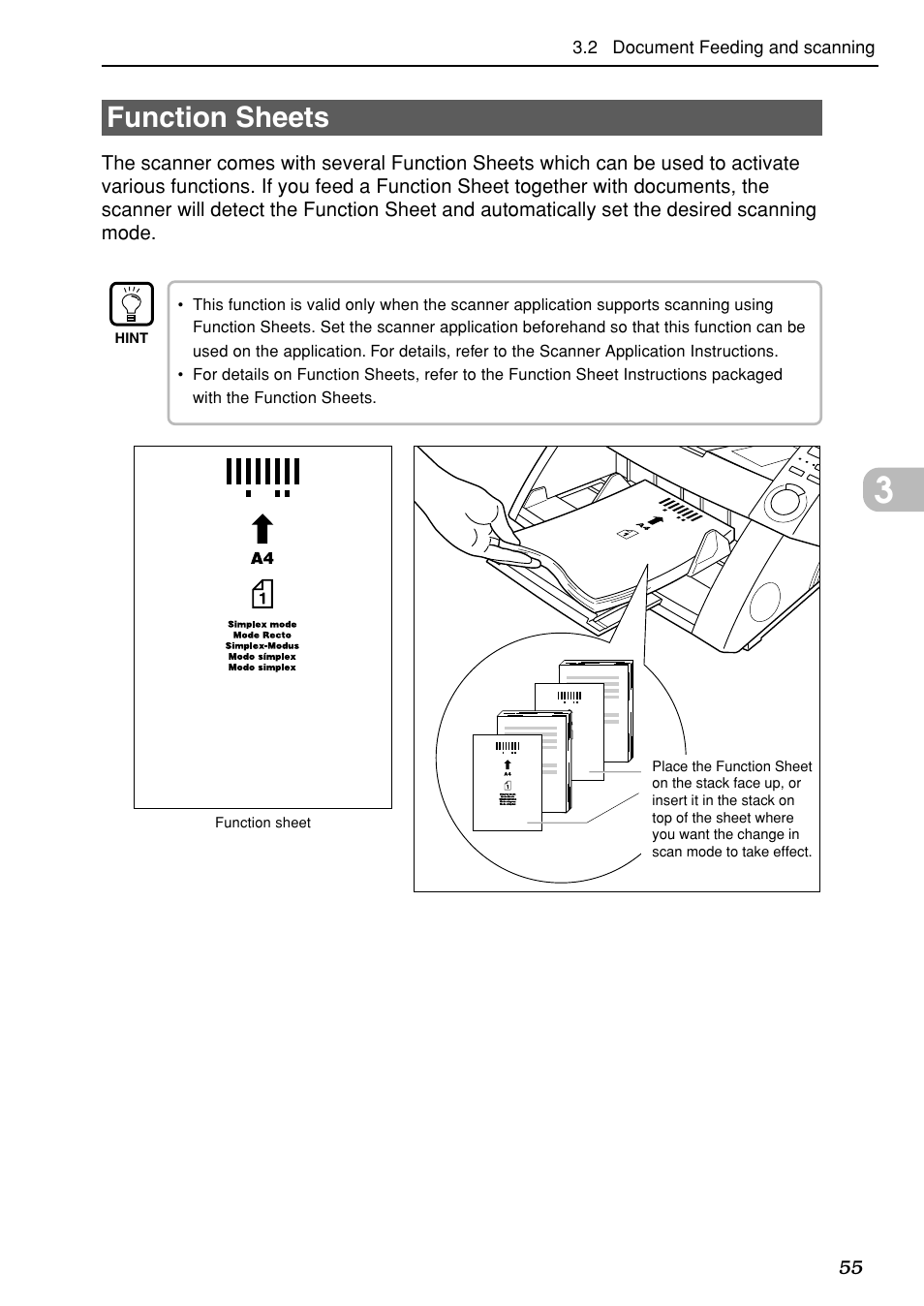 Function sheets | Canon DR-5020 User Manual | Page 56 / 95