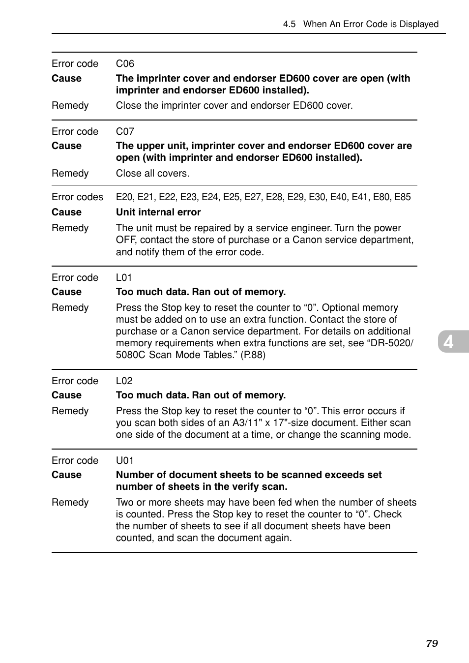 Canon DR-5020 User Manual | Page 79 / 95