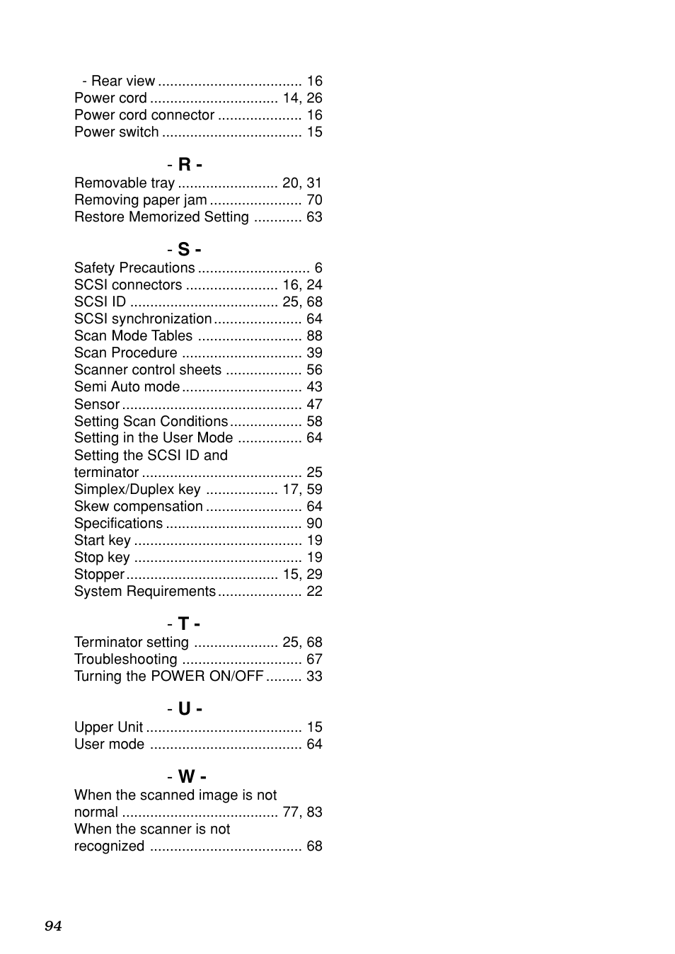 Canon DR-5020 User Manual | Page 94 / 95